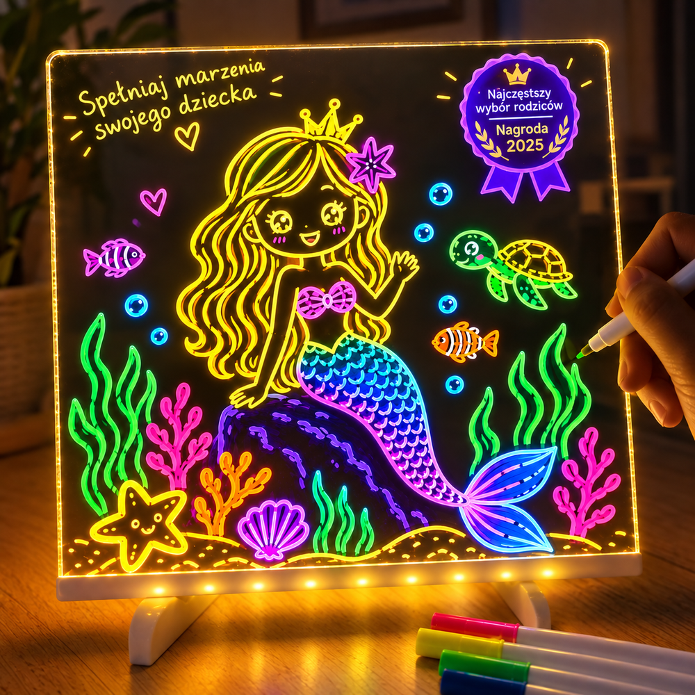 12 kolorowych pisaków do tablicy LumiDraw