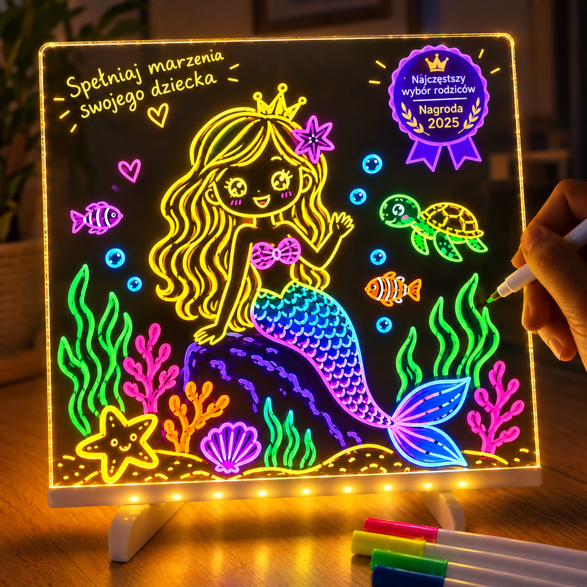 12 kolorowych pisaków do tablicy LumiDraw