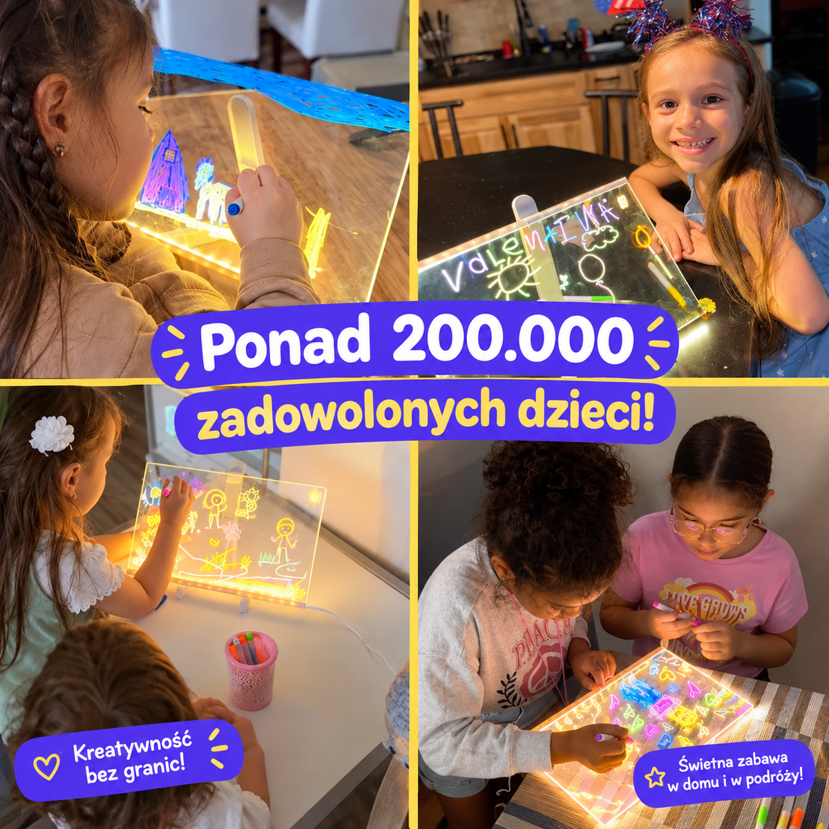 12 kolorowych pisaków do tablicy LumiDraw