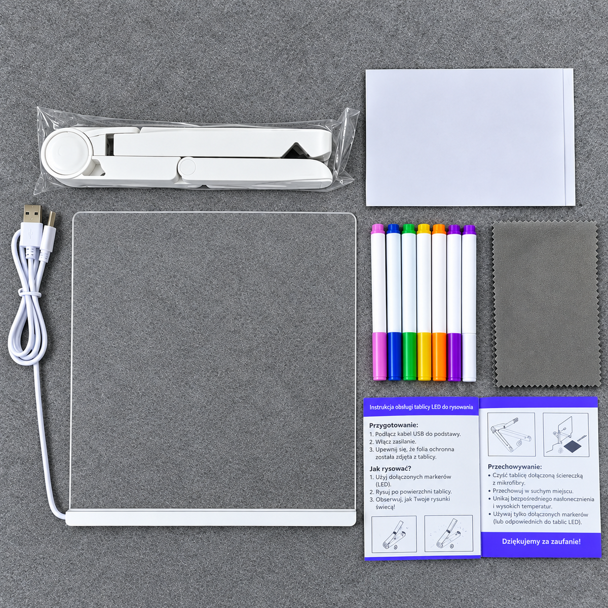 12 kolorowych pisaków do tablicy LumiDraw